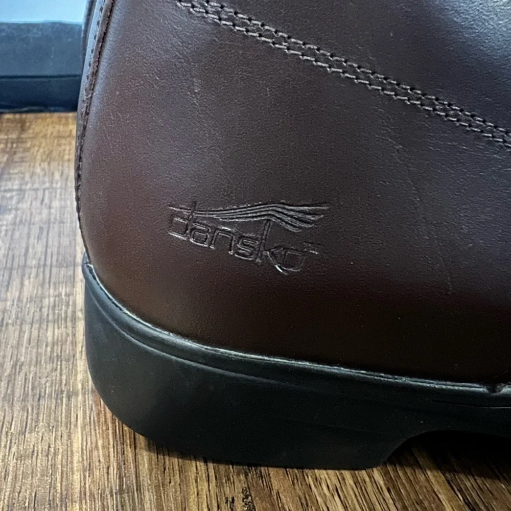 Dansko Mens Brown Leather Combat Boots Size 42 - Picture 4 of 10